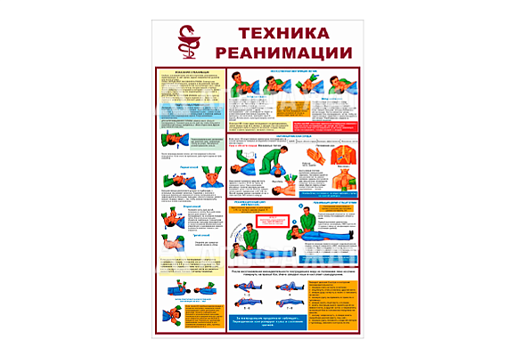 Стенд информационный «Техника реанимации»