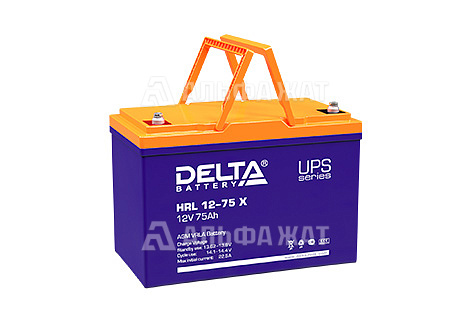 Свинцово-кислотный аккумулятор Delta HRL 12-75 X