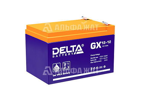Свинцово-кислотный аккумулятор Delta GX 12-12