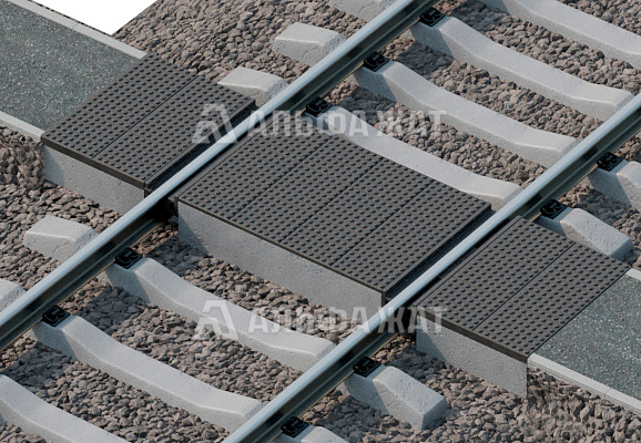 Резиножелезобетонный настил 1,3 м