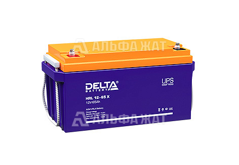 Свинцово-кислотный аккумулятор Delta HRL 12-65 X