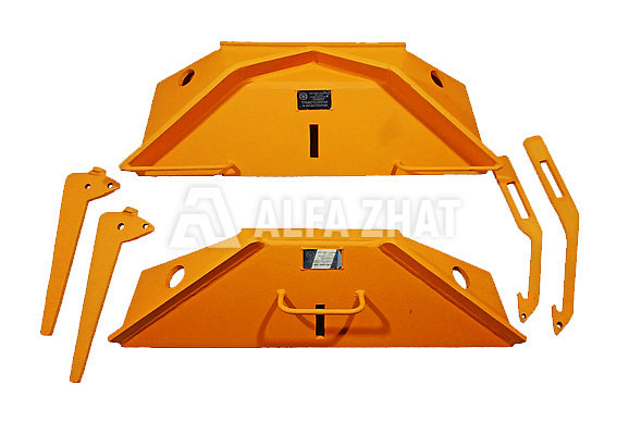 Re-railing ramp «Humpback» shoes, titanium welded 300SS