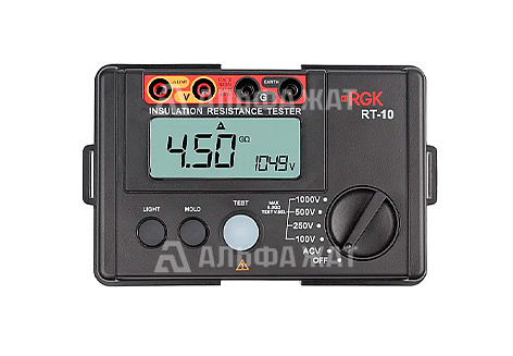 Цифровой мегаомметр RGK RT-10 Цифровой мегаомметр RGK RT-10