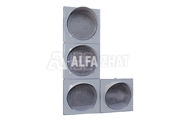 Кері уақыт санағы таблосынан Т.1.п.2 көлік бағдаршамы (жалпақ корпус)