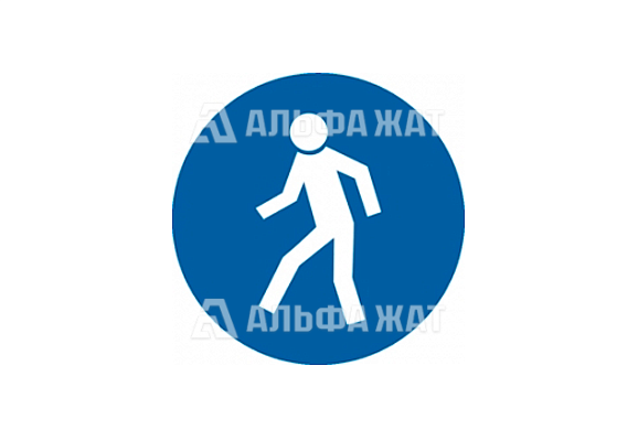 Предписывающий знак «Проход здесь» (250х250 см)