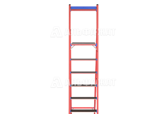 Стремянка стеклопластиковая с симметричной опорой исполнение «ЕВРО ТЕЛЕКОМ» ССД-2,3ЕТ