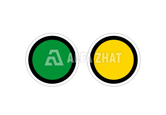 Railway sign «Speed slowdown» permanent