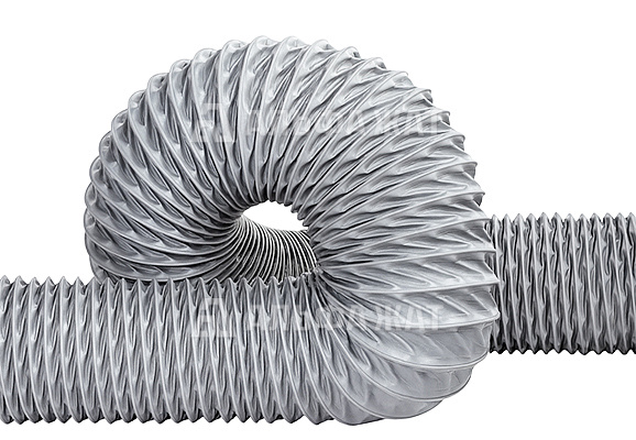 Воздуховод гибкий термостойкий ТГВ-125-10 (D125 мм 10 м) для вентиляторов переносных продувки колодцев ВСП-500,ВСП-1000-РАД