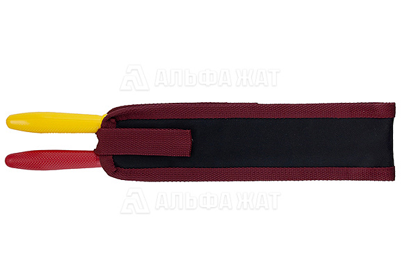 Сигнальные флажки железнодорожные на пластиковых ручках  красного и желтого цвета в чехле