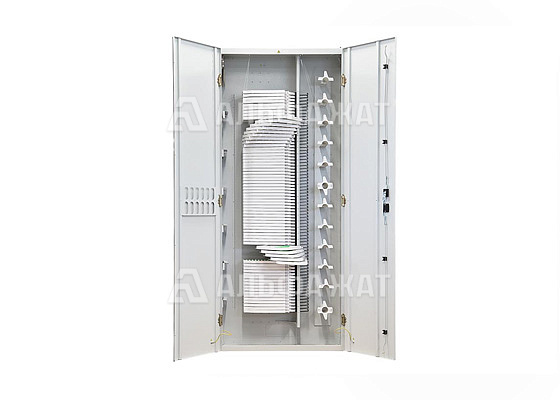 Шкаф оптический с органайзерами ВОКС-ФП-93-72П-24SC/APC-ОВМ