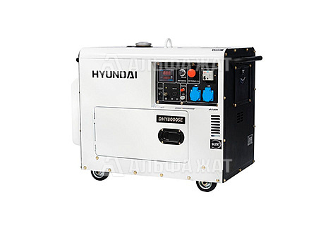 Дизельный генератор Hyundai DHY 8000SE