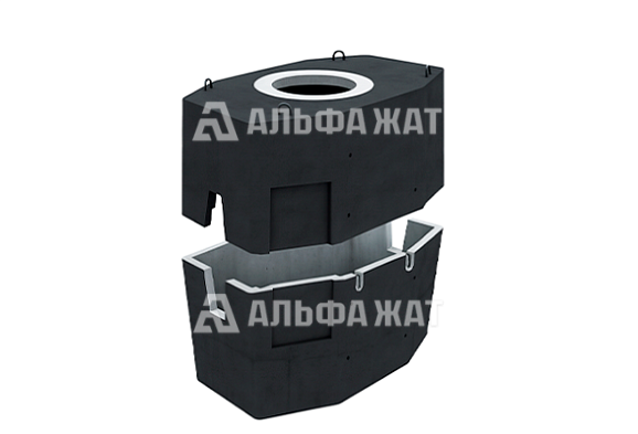 Колодец кабельной связи разветвительный 3,5 М-10 (80) ГЕК (В20) в битумно-латексной гидроизоляции