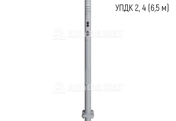 Опора складная диэлектрическая для парковой системы громкоговорящего оповещения ИДПСГО ТС 04-01-02 (У) под УПДК 2 или УПДК 4 в комплекте с двумя громкоговорителями 10ГР-38СЭ (высота 6,5 м)