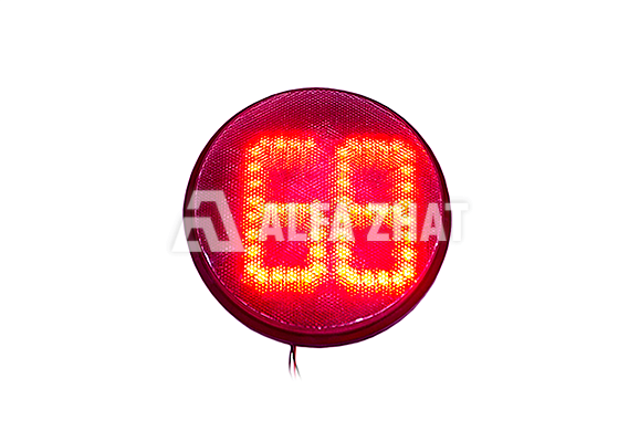 Lichtblock 300 mm für die Fußgängerampel mit Countdown-Tafel rot