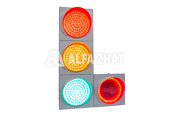 Verkehrslichtsignal Т 1.п.2 (Т 1.p.2) (Flachgehäuse)