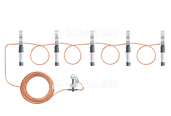 Заземление переносное для высоковольтных линий ЗПЛ-1Д 70 мм²