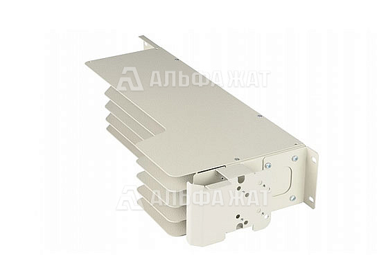 Блок кроссовый 19&quot; 2U на 4 модуля П КБ4-П ВОКС-ФП (корпус)