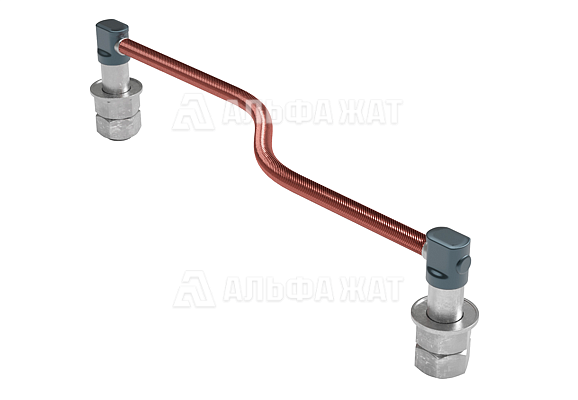 Соединитель электротяговый сталемедный ЭМС-70-3800 17360-06-00-04