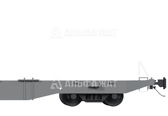 Вагон-платформа для крупнотоннажных контейнеров Sggns(s) 80' 13-1284-05