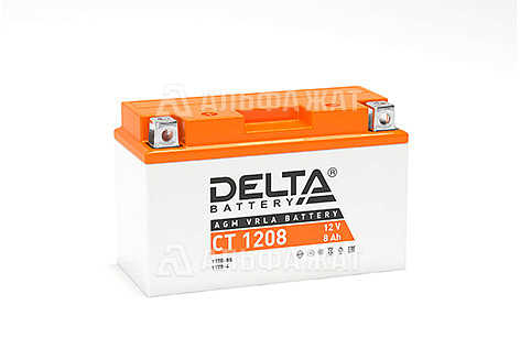 Стартерный аккумулятор Delta CT 1208