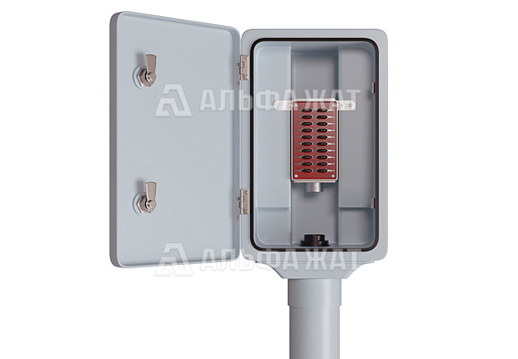 Диэлектрическая стойка коммутационной перегонной связи упрощенная ДСКПСУ ТС 04-02-01 с магистральным боксом БММ 1-1 