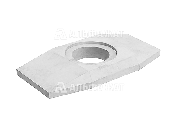 Плита перекрытия колодца кабельной связи разветвительного 4 (В25)