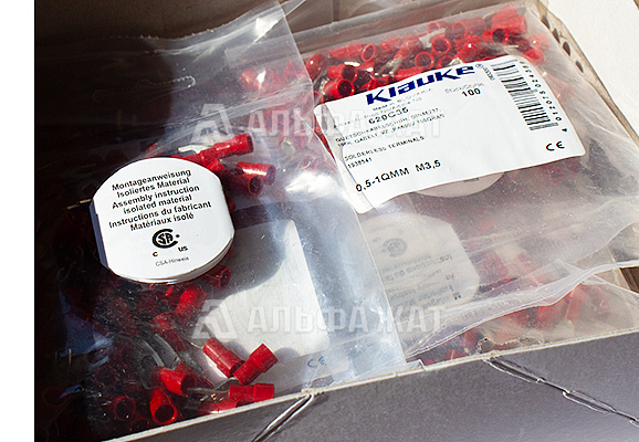 Наконечник Klauke 0,5-1 мм2 под винт М3,5 (красный)