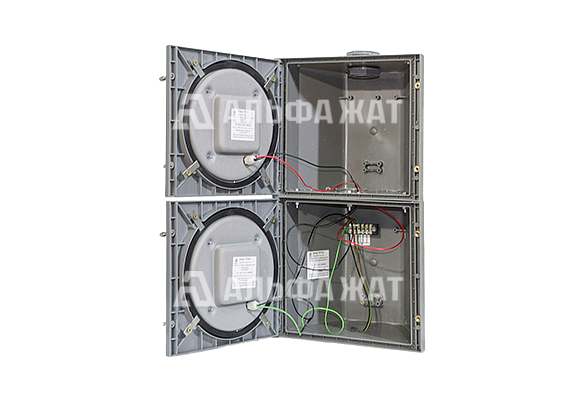 Светофор Т.8 для автомоек и внутренних территорий предприятий (объемный корпус)