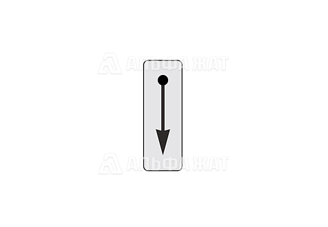 Табличка на крышку трансформаторного, путевого ящика или дроссель трансформатора для обозначения релейных или питающих концов рельсовых цепей 26401-06-01