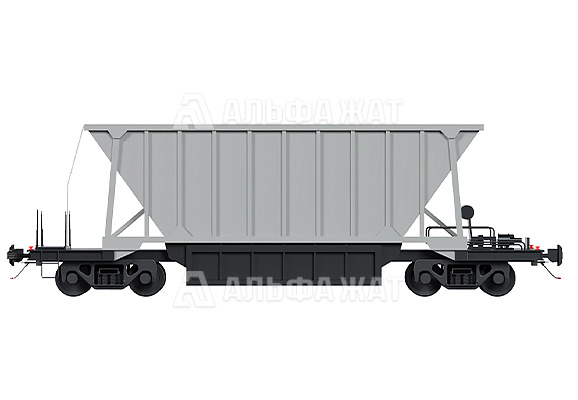Вагон-хоппер для перевозки боксита 19-1249