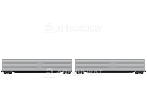 Крытый вагон для перевозки автомобилей 11-1291-01