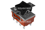 Трехполюсный тумблер клавишный на переключение ПКл509-2