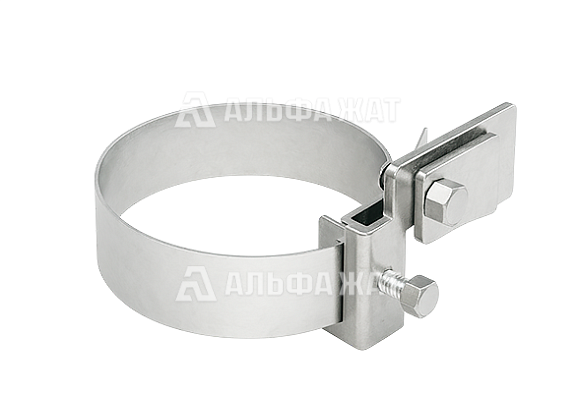 Хомут на металлическую трубу 80-160 мм