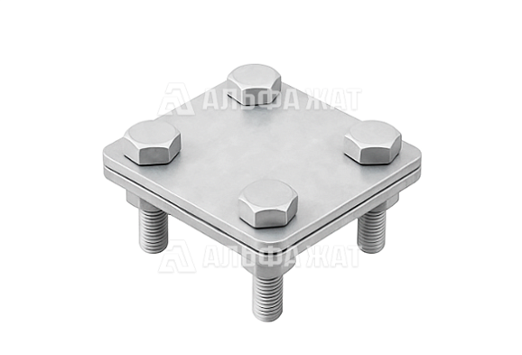 Соединитель полоса-полоса 80х80 мм