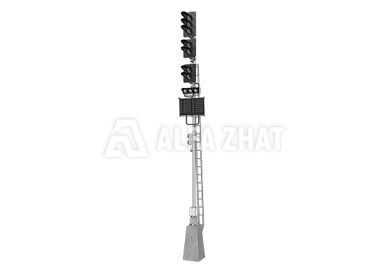 Siebenstellige Mast-Ampelanlagen mit Trafokasten 18102-00-00 TU32 ZSh 2141-2009 LED Siebenstellige Mast-Ampelanlagen mit Trafokasten 18102-00-00 TU32 ZSh 2141-2009 LED