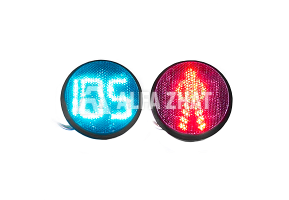 Light block 200 mm for a pedestrian light signal with a green countdown