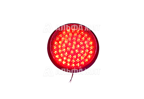Светоблок 200 мм красный