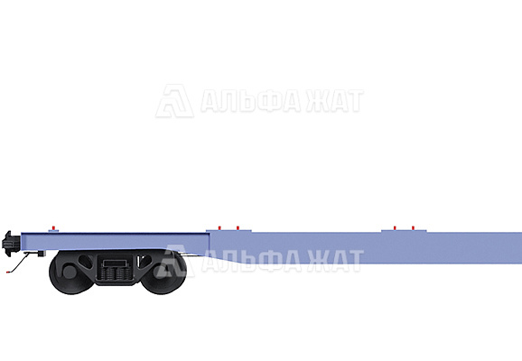 Вагон-платформа для крупнотоннажных контейнеров 13-1258-03