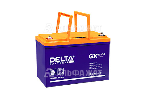 Свинцово-кислотный аккумулятор Delta GX 12-90