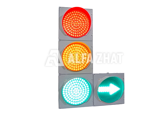 Verkehrslichtsignal Т 1.п.2 (Т 1.p.2) (Flachgehäuse)