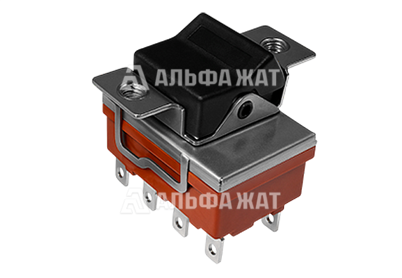 Трехполюсный тумблер клавишный на переключение ПКл509-2