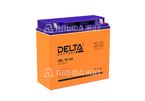 Свинцово-кислотный аккумулятор Delta GEL 12-20