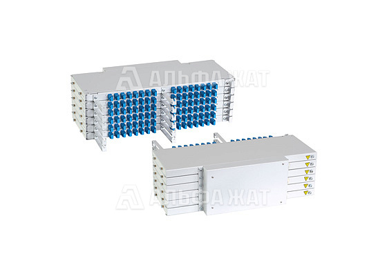 Кросс оптический поворотный ШКОС-6П-3U/6-96-SC-96-SC/SM-96-SC/UPC
