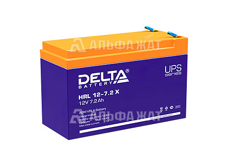 Свинцово-кислотный аккумулятор Delta HRL 12-7.2 X