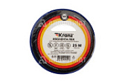 Изолента ПВХ KRANZ 0,13х15 мм, 25 м, синяя упаковка (5 роликов)