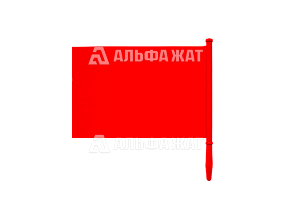 Флаг железнодорожный сигнальный ФЖС (красный)
