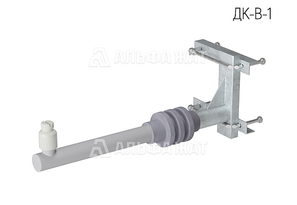 Кронштейн диэлектрический для подвеса провода волновода (ДК-В) с 1 изолятором