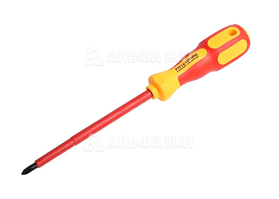 Отвертка крестовая «Электрика» PH 1х125 мм REXANT