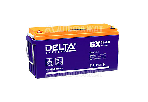 Свинцово-кислотный аккумулятор Delta GX 12-65