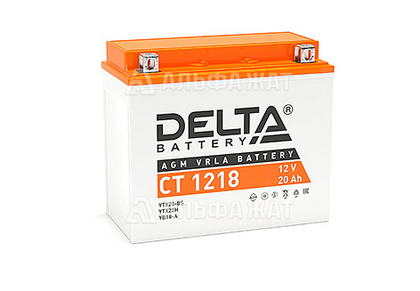 Стартерный аккумулятор Delta CT 1218